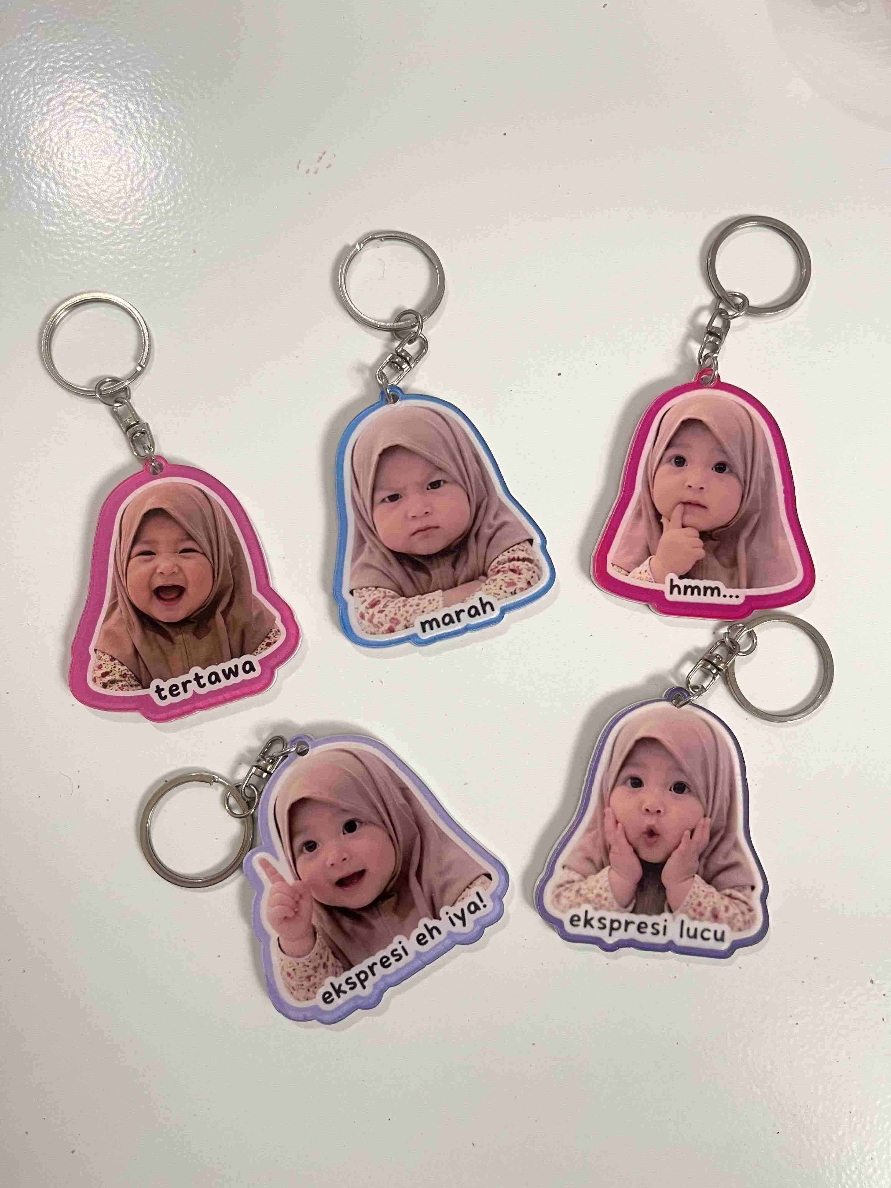 Ganci Akrilik Custom 1 Sisi (2 Lapis)